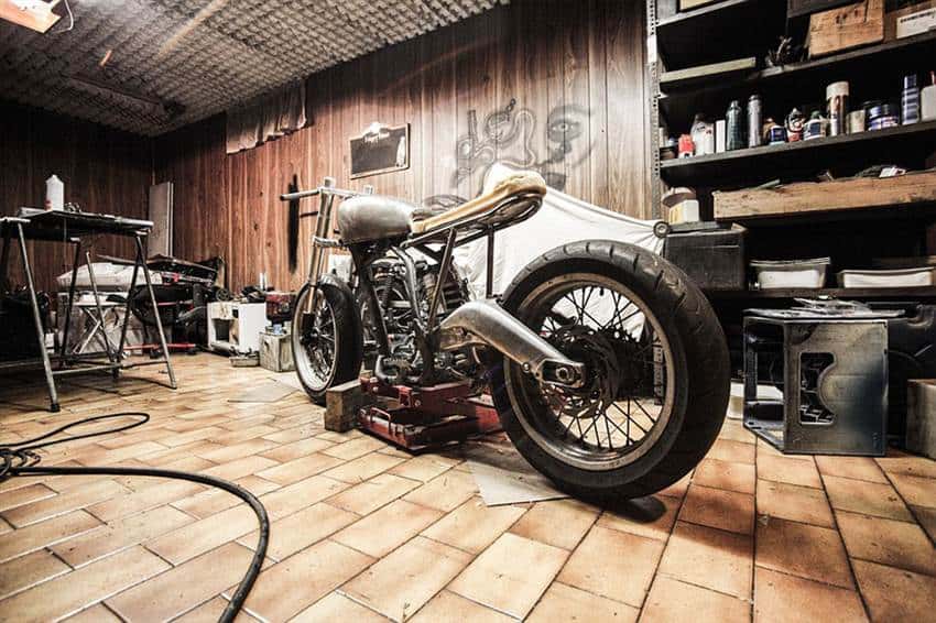 Man cave in a garage