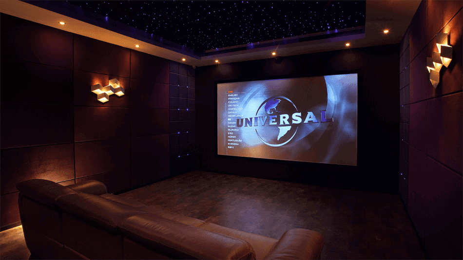 A movie themed man cave