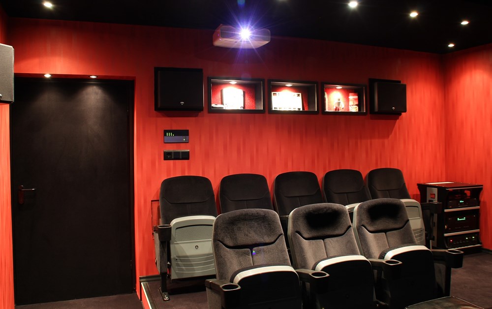 Man Cave with a theater theme