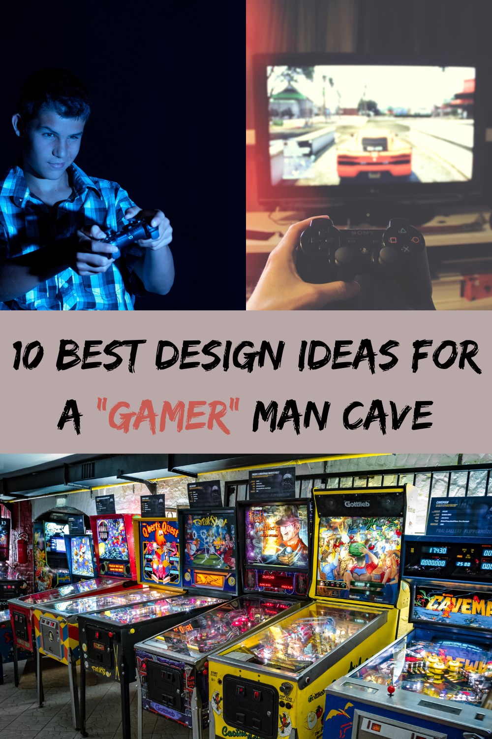Gamer man cave design ideas